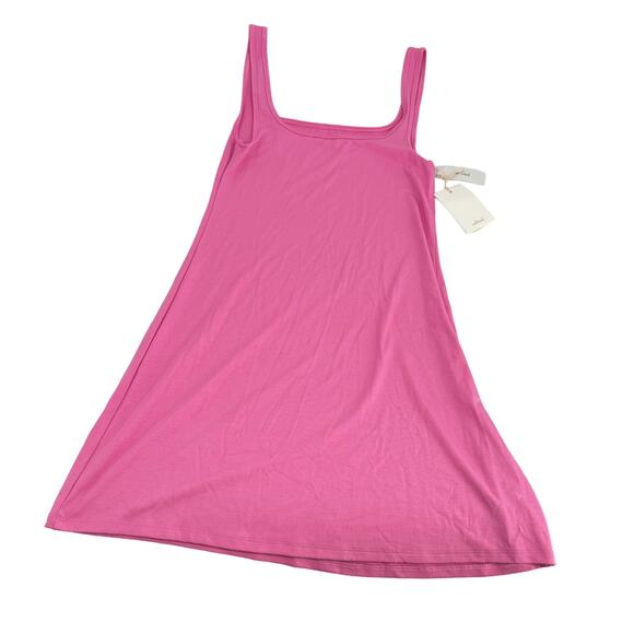 Aritzia Wilfred Trance Square-Neck Mini Dress Pink Size‎ Medium NWT - Picture 3 of 8
